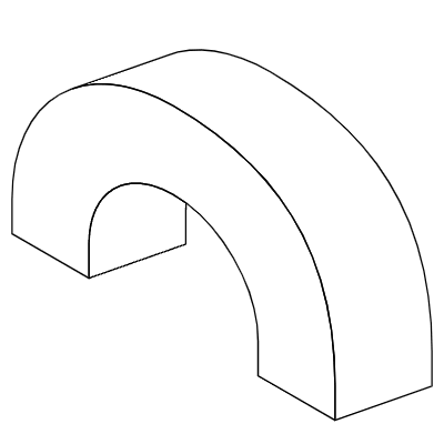 Curve Half Element from 3D Motifs (Line) Set