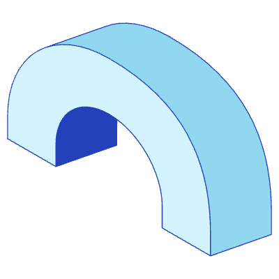 Curve Half Element from 3D Motifs (Duo) Set