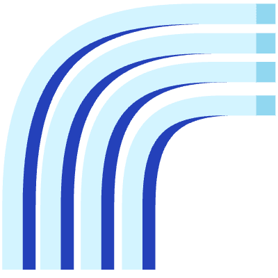 Curve Rainbow Way 1 Element from 3D Motifs (Flat) Set