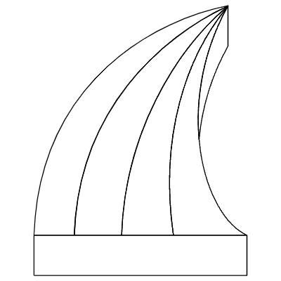 Curve Rainbow Way 2 Element from 3D Motifs (Line) Set