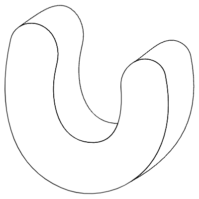 Curve U Element from 3D Motifs (Line) Set