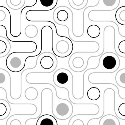 Cyber Abstract Background 1 Element from Cyber Patterns (Monochrome) Set