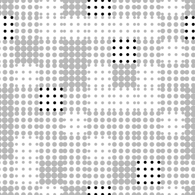 Cyber Abstract Background 15 Element from Cyber Patterns (Monochrome) Set