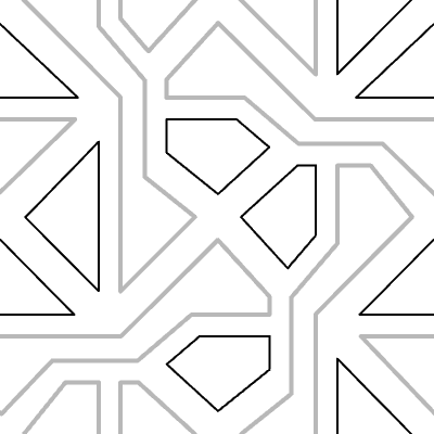 Cyber Abstract Background 4 Element from Cyber Patterns (Monochrome) Set