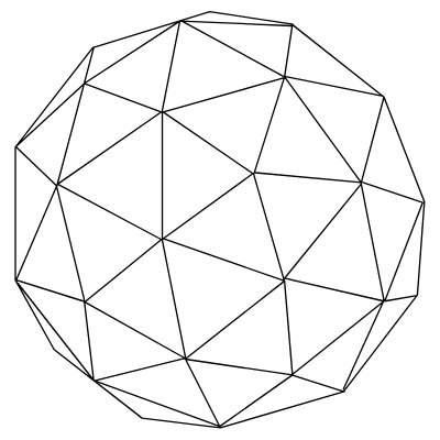 Decagon 1 Element from 3D Motifs (Wireframe) Set