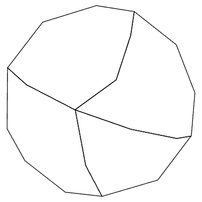 Decagon 1 Element from 3D Motifs (Line) Set