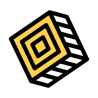 Diamond Rhombus Element from 3D Fun (Texturized) Set