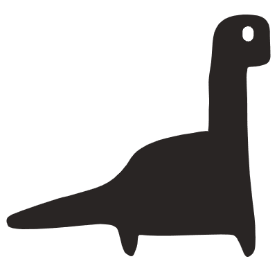 Dinosour Element from Doodles (Monochrome) Set