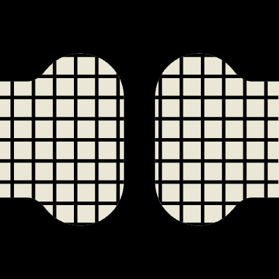 Double Bread Gingham Element from Pop Tiles (Monochrome) Set