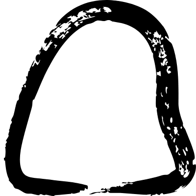 Drop Plain Ghost Element from Blob Shapes - Outlined Ink Set