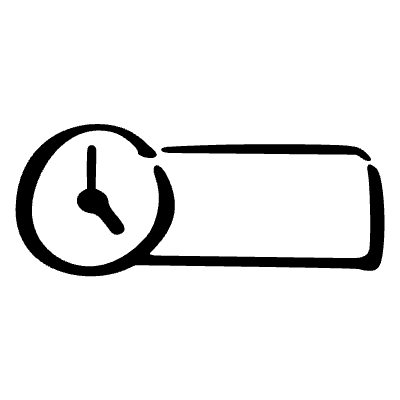 Due Date Time Bracket Element from Annotations (Sketch Style) Set