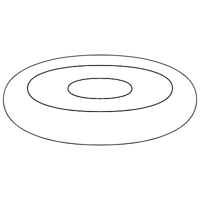 Elipse Double Element from 3D Motifs (Line) Set