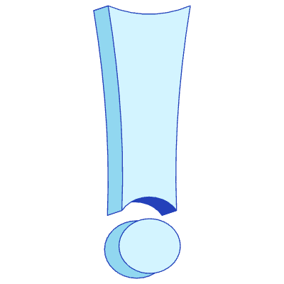 Exclamation Mark Element from 3D Motifs (Duo) Set