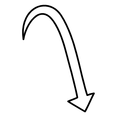 Filled Arrow Thick Curve 4 Element from Arrows (Variable Thickness Style) Set