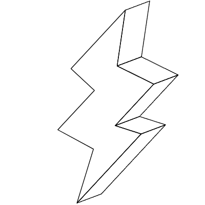 Flash 1 Element from 3D Motifs (Line) Set