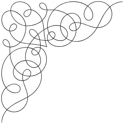 Flourishes Corner 101 Left Element from Corners Ornaments Set