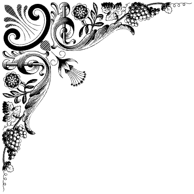 Flourishes Corner 102 Left Element from Corners Ornaments Set