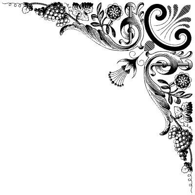 Flourishes Corner 102 Right Element from Corners Ornaments Set