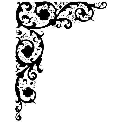 Flourishes Corner 106 Left Element from Corners Ornaments Set