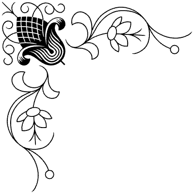 Flourishes Corner 114 Left Element from Corners Ornaments Set