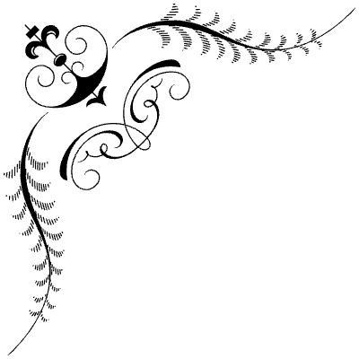 Flourishes Corner 15 Left Element from Corners Ornaments Set