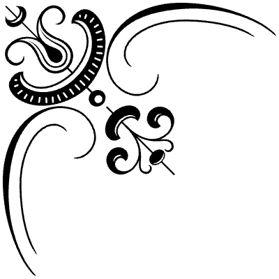 Flourishes Corner 32 Left Element from Corners Ornaments Set