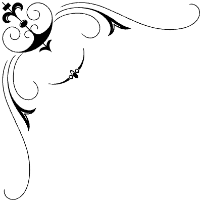 Flourishes Corner 39 Left Element from Corners Ornaments Set