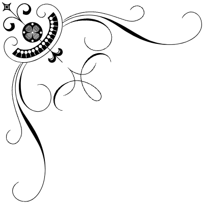 Flourishes Corner 43 Left Element from Corners Ornaments Set