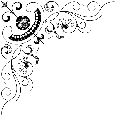 Flourishes Corner 54 Left Element from Corners Ornaments Set