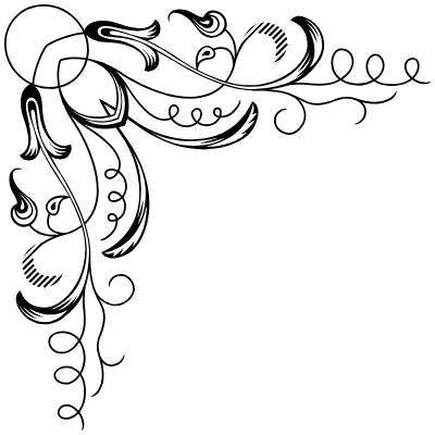 Flourishes Corner 65 Left Element from Corners Ornaments Set