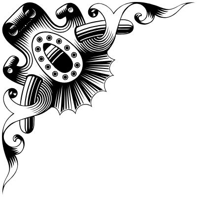 Flourishes Corner 74 Left Element from Corners Ornaments Set