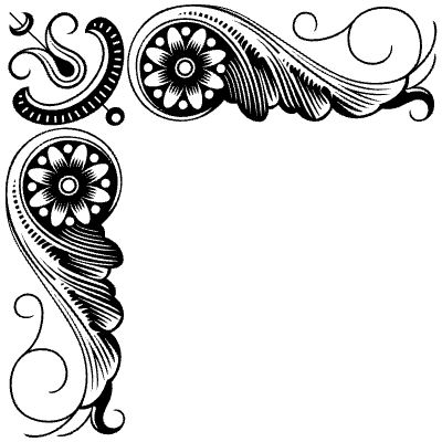 Flourishes Corner 76 Left Element from Corners Ornaments Set