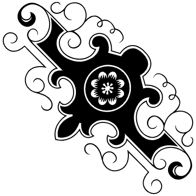 Flourishes Corner 79 Right Element from Corners Ornaments Set