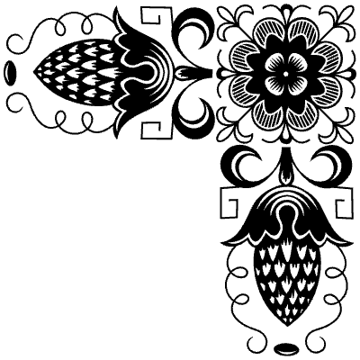 Flourishes Corner 99 Right Element from Corners Ornaments Set