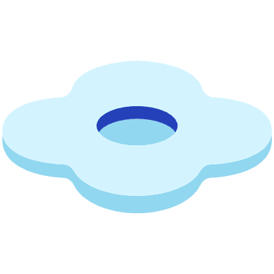 Flower 2 Element from 3D Motifs (Flat) Set