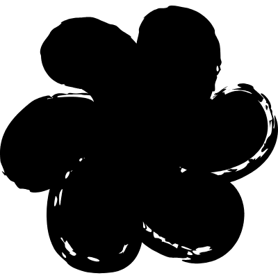 Flower 5petal Wind Element from Inky (Solid) Set