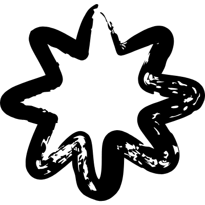 Flower 6petal Element from Inky (Brushes) Set