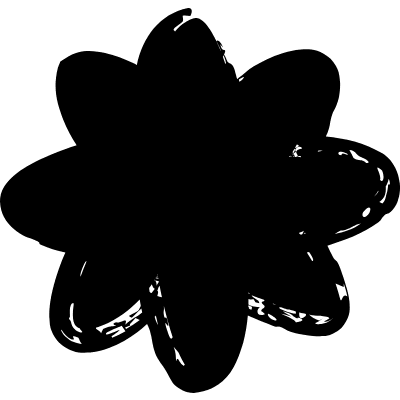 Flower 6petal Element from Inky (Solid) Set