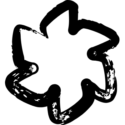 Flower 6petal Windmill Element from Inky (Brushes) Set