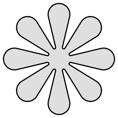 Flower Abstract 1 Element from Cyber GUI Elements Set