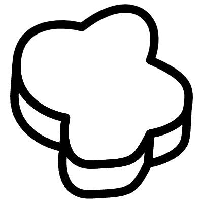 Flower Abstract Element from 3D Fun (Line) Set