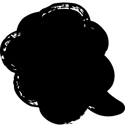 Flower Cloud Bubble Element from Inky (Solid) Set