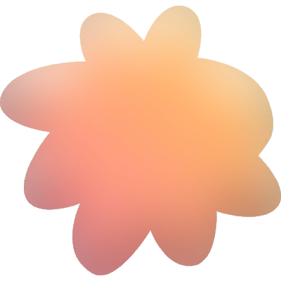 Flower Curve Element from Inky (Gradient) Set