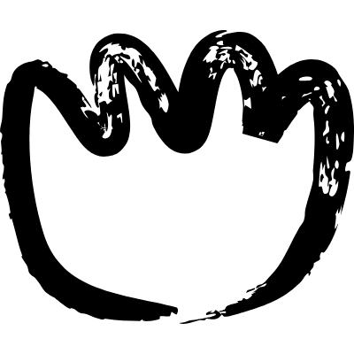 Flower Curve Tulip Element from Inky (Brushes) Set