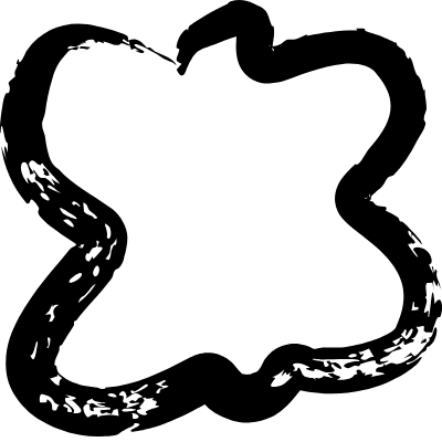 Flower Fat Butterfly Element from Inky (Brushes) Set