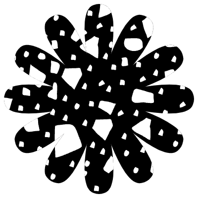 Flower Marigold Nature Element from Geometrica (Texturized) Set