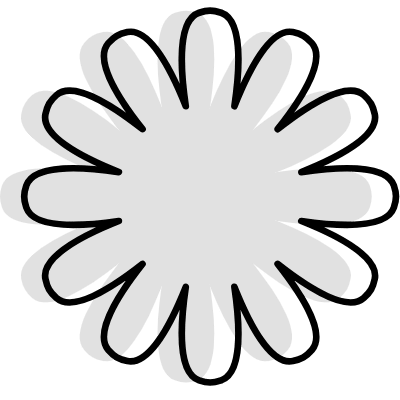 Flower Marigold Nature Element from Geometrica (Combo) Set