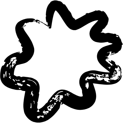 Flower Puffy Element from Inky (Brushes) Set