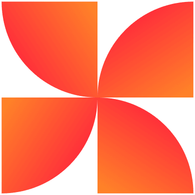 Flower Windmill Nature Element from Geometrica (Gradient) Set