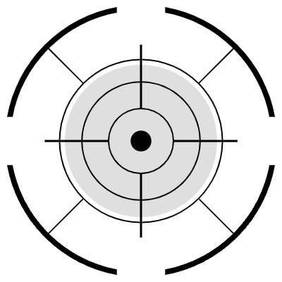 Focus Target Circle 16 Element from Cyber GUI Elements Set